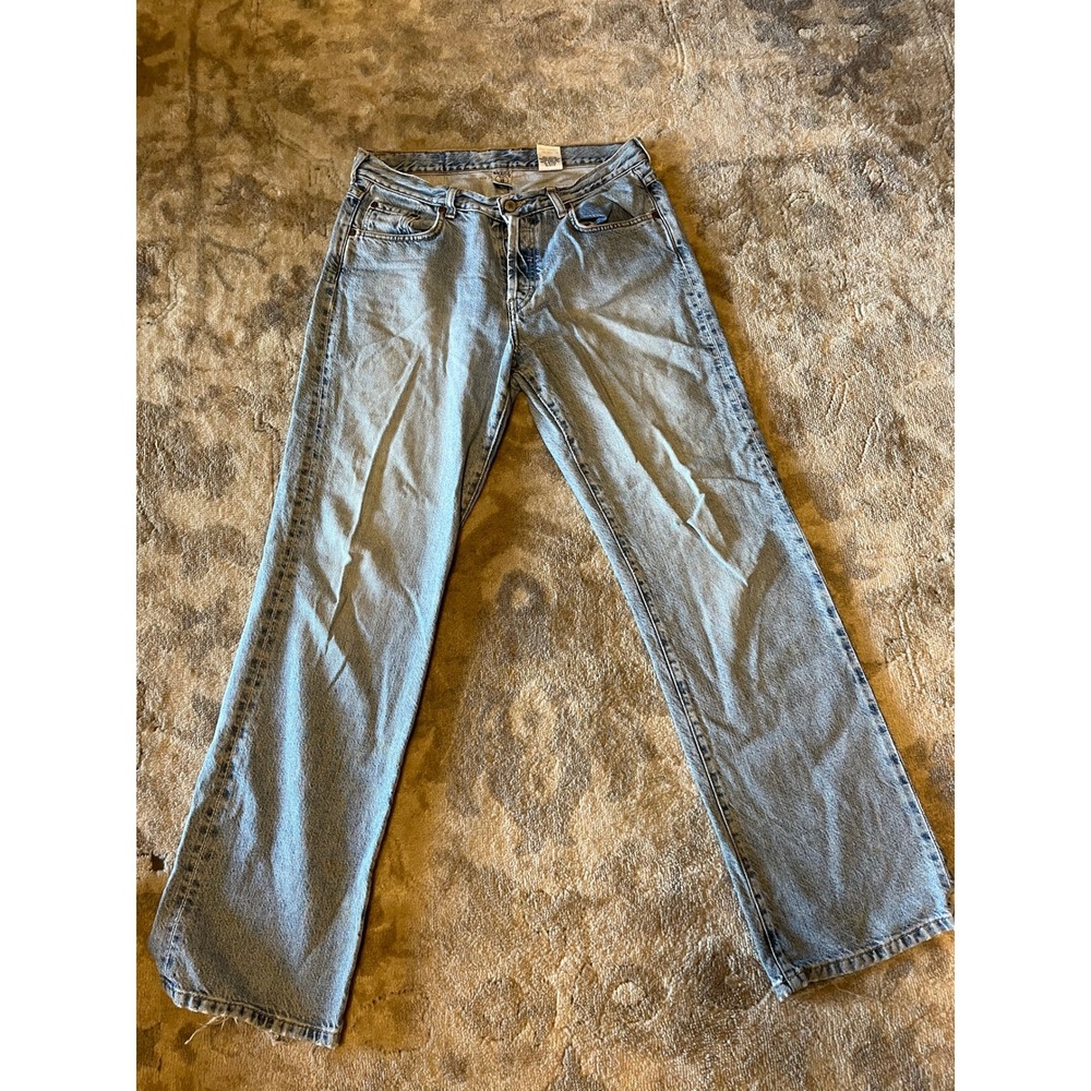 Vintage Lucky Brand 224 Dungarees Womens 14 Made USA Boyfriend Light Wash Jeans